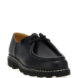 Paraboot Black Moc Stitching Derby Boots