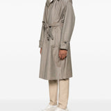 Emporio Armani virgin-wool trench coat