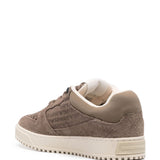 Emporio Armani Tobacco Brown Sneakers Logo Lettering