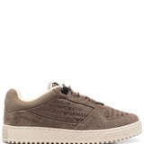 Emporio Armani Tobacco Brown Sneakers Logo Lettering