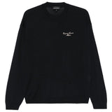 Emporio Armani Wool Blend Crewneck Sweater with Logo