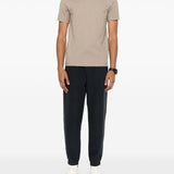Emporio Armani ASV Lyocell blend jersey joggers with all-over lettering