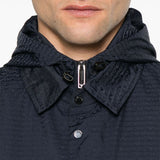 Emporio Armani Blouson with internal nylon bib jacquard all-over lettering
