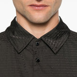 Emporio Armani Blouson with internal nylon bib jacquard all-over lettering