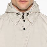Emporio Armani Blouson with internal nylon bib jacquard all-over lettering