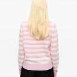 Ganni Striped Graphic Wool Bunny Jumper