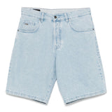 Emporio Armani Blue UltraSlimFit Front Button Shorts