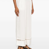 Emporio Armani White Beach Trousers Elasticated Waist