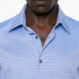 Emporio Armani Shirts Clear Blue
