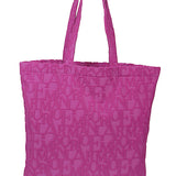 Emporio Armani Beachwear shopper in bold 3D ASV logo fabric
