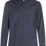 Brunello Cucinelli Blue Classic Collar Shirt