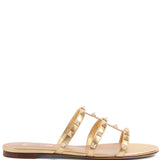 Valentino Garavani Slide Rockstud Sandal In Laminated Nappa