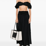 Ermanno Scervino Black Off Shoulder Top