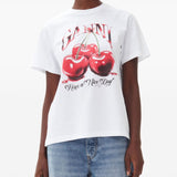 GANNI T-shirts and Polos White