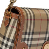 Burberry Multicolor Vintage Check Foldover Magnetic Tote