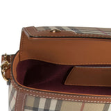 Burberry Multicolor Vintage Check Foldover Magnetic Tote