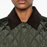 Burberry Quilted blazer corduroy collar