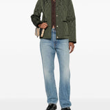 Burberry Quilted blazer corduroy collar