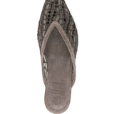 Brunello Cucinelli Flats Glistening Abstract Embroidery in suede