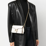 Coach Tabby chain leather clutch