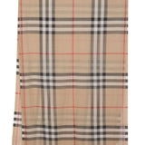 Burberry Check wool and silk scarf