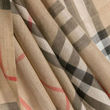 Burberry Check wool and silk scarf