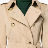 Burberry Double-breasted cotton trench coat