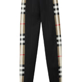 Burberry Stretch jersey leggings with Check finishes