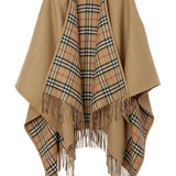 Burberry Reversible Check Wool Cape