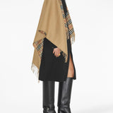 Burberry Reversible Check Wool Cape