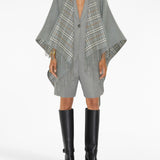 Burberry Vintage Check Reversible Wool Cape