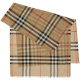 Burberry Check wool and silk scarf