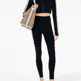 Burberry Stretch jersey cropped sweater with check trim