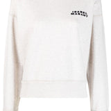 Isabel Marant Beige Logo Print Sweater