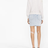 Isabel Marant Beige Logo Print Sweater