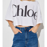 Chloé Logo-print crop top