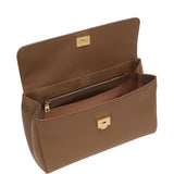 Dolce Gabbana Caramel Brown Foldover Handbag