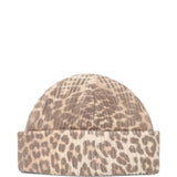 Ganni logo patch beanie
