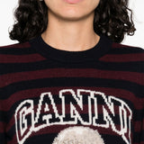 GANNI Sweaters Bordeaux