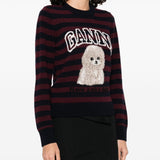 GANNI Sweaters Bordeaux