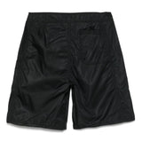 Stussy Black Shorts Lace Up Front Logo Patch Pocket