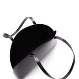 Jil Sander Black Leather Drawstring Tote