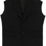Comme des Garcons Black Sleeveless Blazer