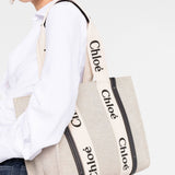 Chloé Woody canvas medium tote bag