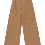 Chloé Caramel Brown Front Button Trousers