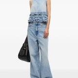 GANNI Top Clear Blue