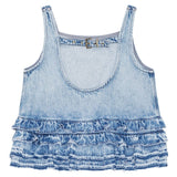 GANNI Top Clear Blue