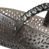 Jimmy Choo The Jelly Ballerina Flats with Crystal Embellishment