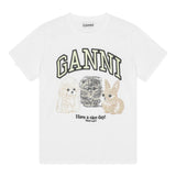 GANNI T-shirts and Polos White