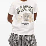 GANNI T-shirts and Polos White